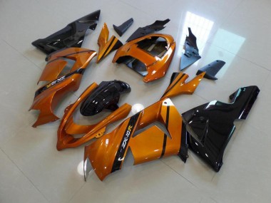 ZX10R 03-05 Motorrad Verkleidungen - Gold Schwarz