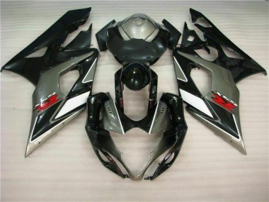 GSXR 1000 K5 05-06 Motorrad Verkleidungen - Grau Schwarz