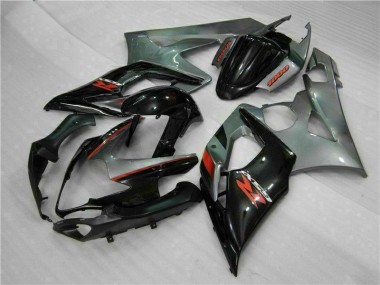GSXR 1000 K5 05-06 Motorrad Vollverkleidung - Grau Schwarz