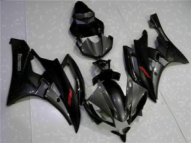 R6 06-07 Motorrad Verkleidungen - Grau Schwarz R6 06-07 Motorrad Verkleidungen - Grau Schwarz