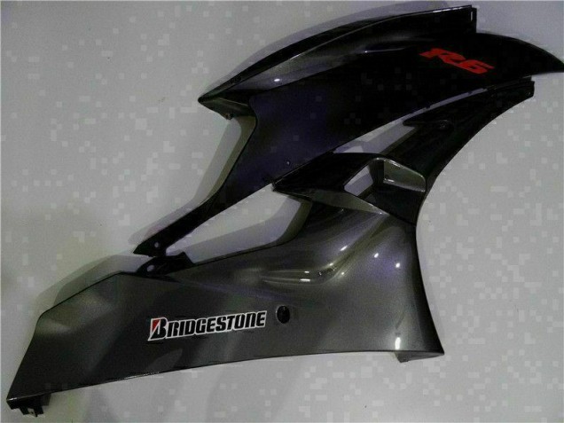R6 06-07 Motorrad Verkleidungen - Grau Schwarz R6 06-07 Motorrad Verkleidungen - Grau Schwarz