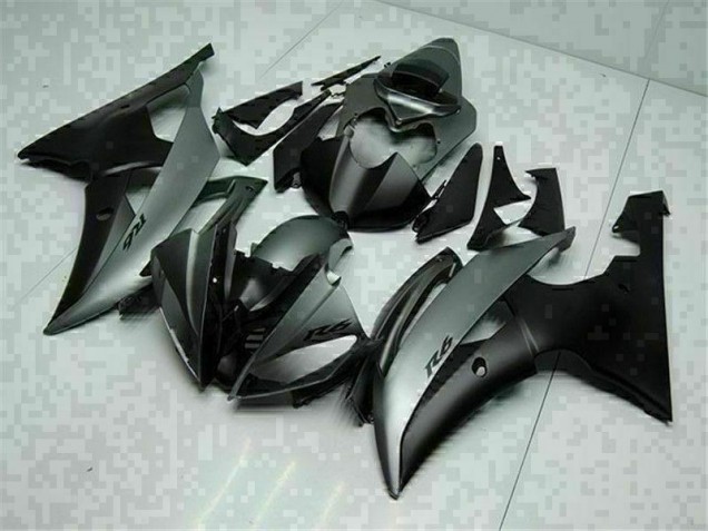 R6 08-16 Motorrad Verkleidung - Grau Schwarz R6 08-16 Motorrad Verkleidung - Grau Schwarz