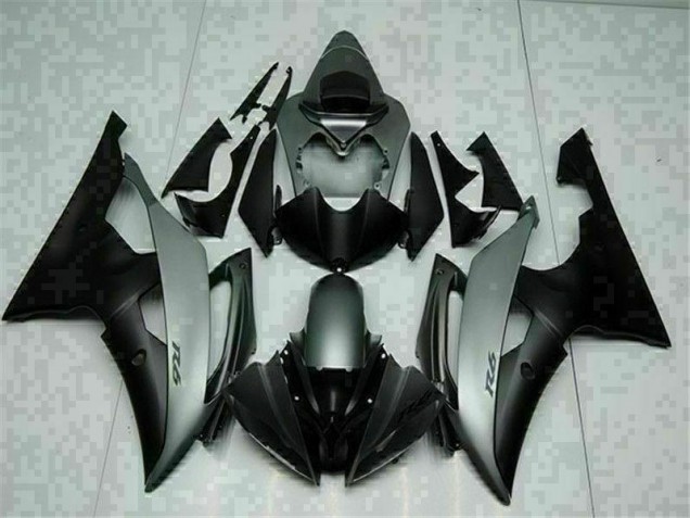 R6 08-16 Motorrad Verkleidung - Grau Schwarz R6 08-16 Motorrad Verkleidung - Grau Schwarz