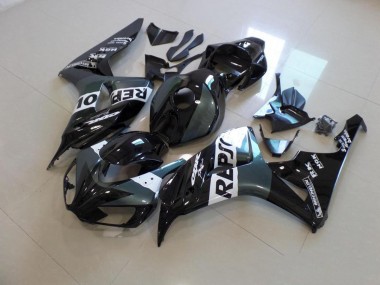 CBR 1000 RR 06-07 Motorrad Verkleidungen - Grau Schwarz Repsol
