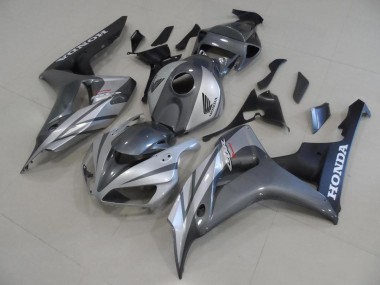 CBR 1000 RR 06-07 Motorrad Verkleidungen - Graues Silber und Matt schwarz