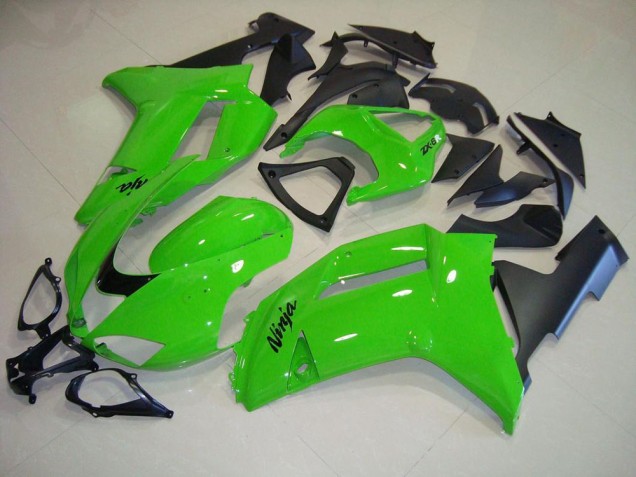 ZX6R 07-08 Motorrad Verkleidungen - Grün Matt schwarz ZX6R 07-08 Motorrad Verkleidungen - Grün Matt schwarz