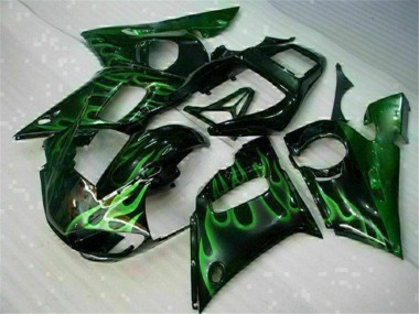 R6 98-02 Motorrad Verkleidungen - Grün Schwarz