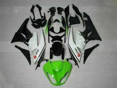 ZX6R 09-12 Motorrad Verkleidungen - Grün Schwarz Weiß 25