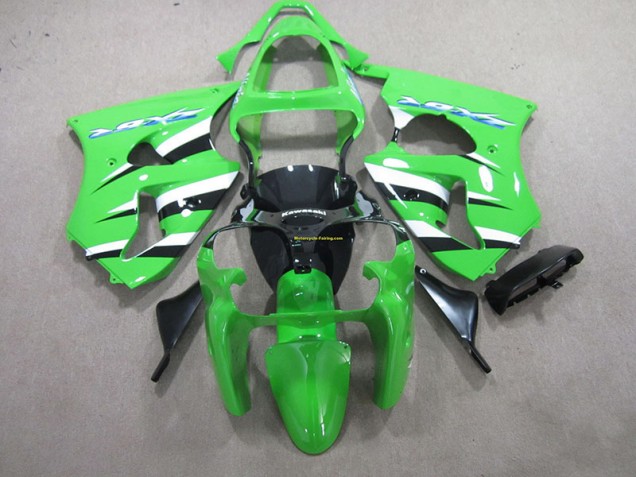 ZX6R 00-02 Motorrad Verkleidungen - Grün Schwarz Weiß ZX6R 00-02 Motorrad Verkleidungen - Grün Schwarz Weiß