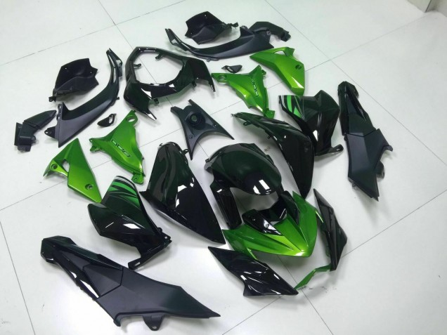 Z800 13-16 Motorrad Verkleidungen - Grün Schwarz Z800 13-16 Motorrad Verkleidungen - Grün Schwarz