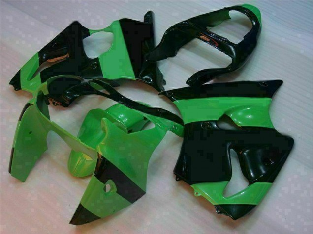 ZX6R 00-02 Motorrad VollVerkleidungen & Plastik - Grün Schwarz ZX6R 00-02 Motorrad VollVerkleidungen & Plastik - Grün Schwarz