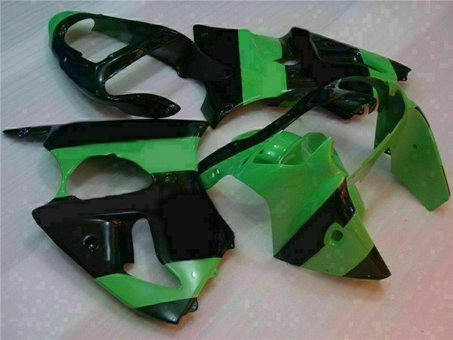 ZX6R 00-02 Motorrad VollVerkleidungen & Plastik - Grün Schwarz ZX6R 00-02 Motorrad VollVerkleidungen & Plastik - Grün Schwarz
