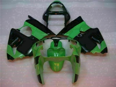 ZX6R 00-02 Motorrad VollVerkleidungen & Plastik - Grün Schwarz