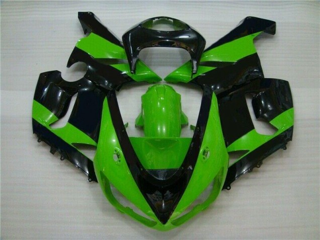 ZX6R 05-06 Motorrad Verkleidungen - Grün Schwarz ZX6R 05-06 Motorrad Verkleidungen - Grün Schwarz