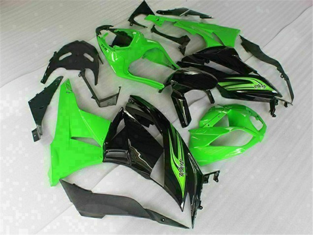 ZX6R 09-12 Motorrad Verkleidung - Grün Schwarz ZX6R 09-12 Motorrad Verkleidung - Grün Schwarz