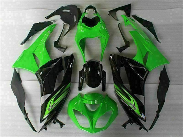 ZX6R 09-12 Motorrad Verkleidung - Grün Schwarz ZX6R 09-12 Motorrad Verkleidung - Grün Schwarz