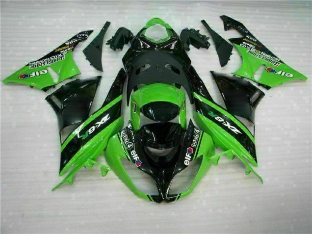 ZX6R 09-12 Motorrad Verkleidungen - Grün Schwarz ZX6R 09-12 Motorrad Verkleidungen - Grün Schwarz