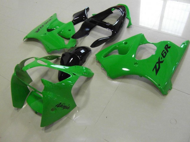 ZX6R 00-02 Motorrad Verkleidungen - Grün Schwarzer Schwanz ZX6R 00-02 Motorrad Verkleidungen - Grün Schwarzer Schwanz