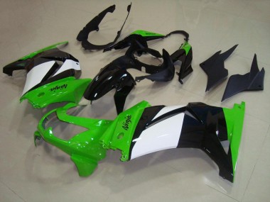 ZX 250R 08-12 Motorrad Verkleidungen - Grün Weiß Schwarz