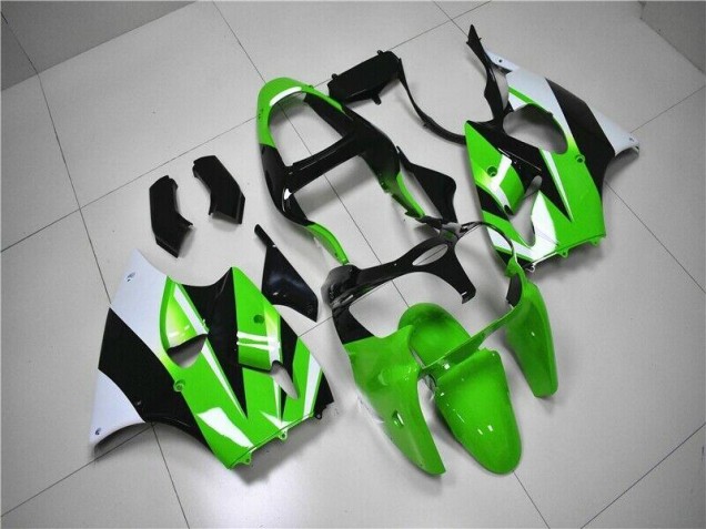ZX6R 00-02 Motorrad Verkleidungen - Grün Weiß Schwarz ZX6R 00-02 Motorrad Verkleidungen - Grün Weiß Schwarz