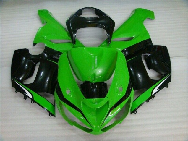 ZX6R 05-06 Motorrad Verkleidungen - Grün Weiß Schwarz ZX6R 05-06 Motorrad Verkleidungen - Grün Weiß Schwarz