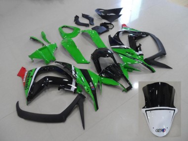 ZX10R 11-15 Motorrad Verkleidung - Grün und Schwarz