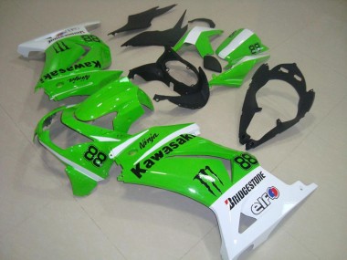 ZX 250R 08-12 Motorrad Verkleidungen - Grün und Weiß