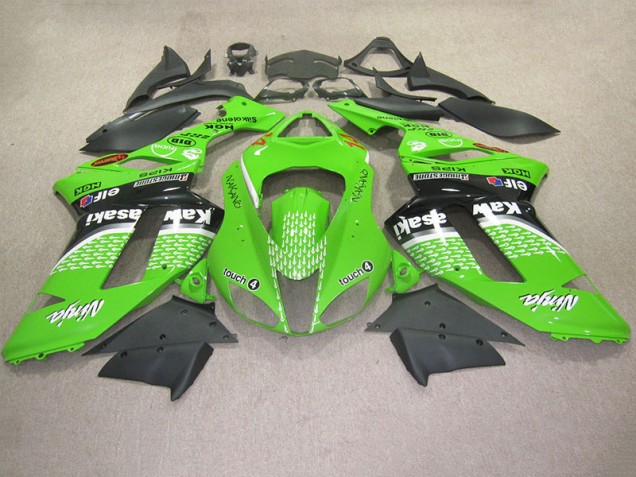 ZX6R 07-08 Motorrad Verkleidungen - Grüne Berührung 4 ZX6R 07-08 Motorrad Verkleidungen - Grüne Berührung 4