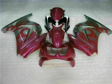 EX250 08-12 Motorrad Verkleidungen - Lila Rot
