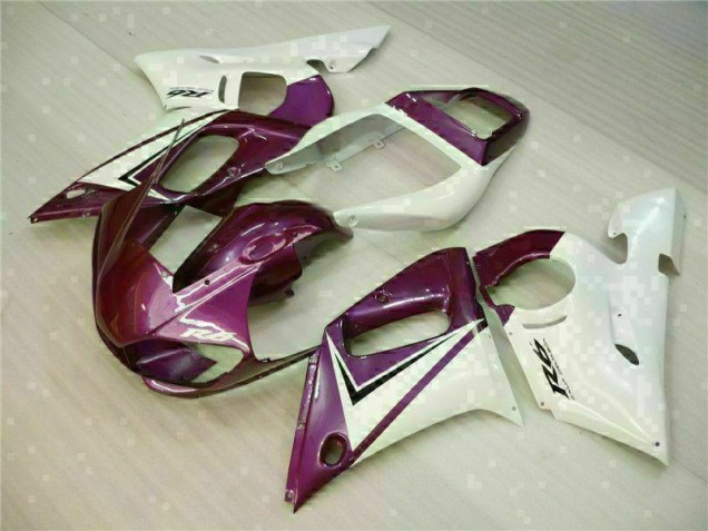 R6 98-02 Motorrad Verkleidungen - Lila Weiß R6 98-02 Motorrad Verkleidungen - Lila Weiß