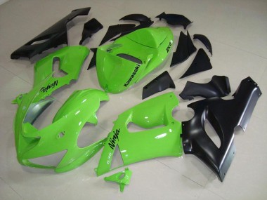 ZX6R 05-06 Motorrad Verkleidungen - Limetten Grün