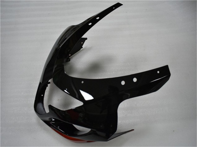 Billigste Suzuki GSXR 600/750 Motorrad Verkleidung 2004-2005 - Glanzendes Schwarz Rot Streifen
