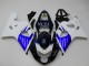 Billigste Suzuki GSXR 600/750 Motorrad Verkleidung 2004-2005 - Weiss Blau Schwarz
