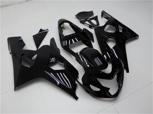 Billigste Suzuki GSXR 600/750 Motorrad Verkleidung 2004-2005 - Glanzendes Schwarz