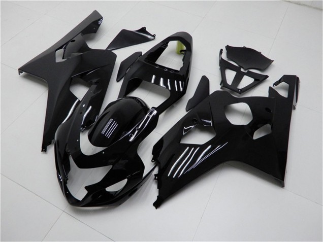 Billigste Suzuki GSXR 600/750 Motorrad Verkleidung 2004-2005 - Glanzendes Schwarz