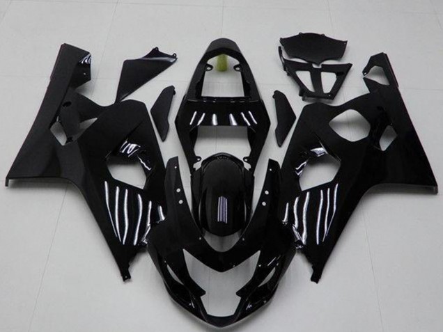 Billigste Suzuki GSXR 600/750 Motorrad Verkleidung 2004-2005 - Glanzendes Schwarz