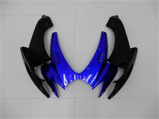 Billigste Suzuki GSXR 600/750 Motorrad Verkleidung 2006-2007 - Blau Glanzendes Schwarz