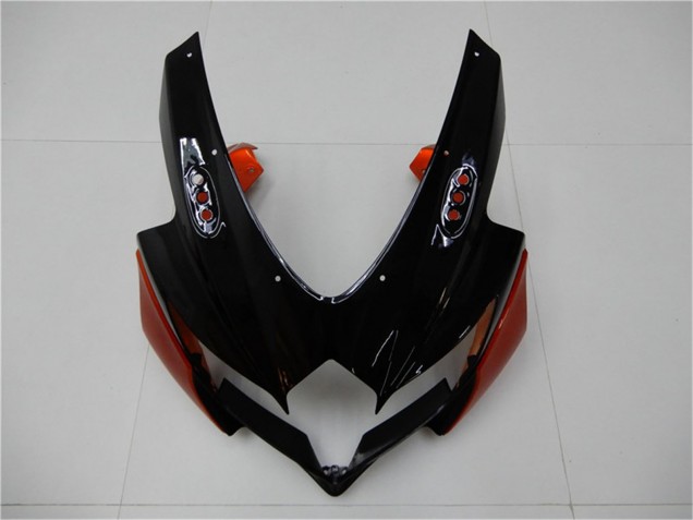 Billigste Suzuki GSXR 600/750 Motorrad Verkleidung 2008-2010 - Orange Grau Glanzendes Schwarz