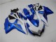 Billigste Suzuki GSXR 600/750 Motorrad Verkleidung 2008-2010 - Weiss Blau