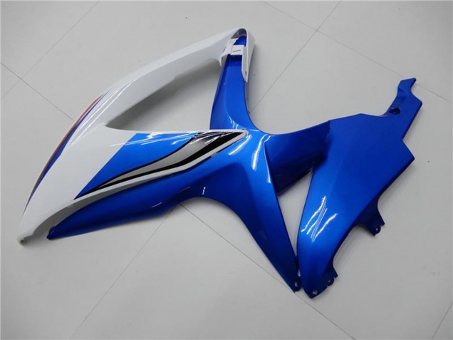 Billigste Suzuki GSXR 600/750 Motorrad Verkleidung 2008-2010 - Weiss Blau
