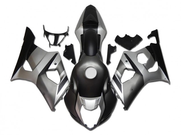 Billigste Suzuki GSXR 1000 Motorrad Verkleidung 2003-2004 - Silber Grau Schwarz