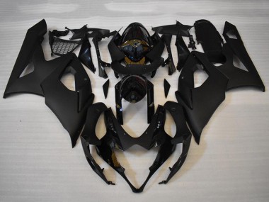 Billigste Suzuki GSXR 1000 Motorrad Verkleidungen Kit 2005-2006 - Glanzendes Schwarz Matt Schwarz