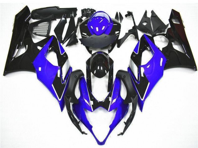 Billigste Suzuki GSXR 1000 Motorrad Verkleidung Kit 2005-2006 - Blau Schwarz