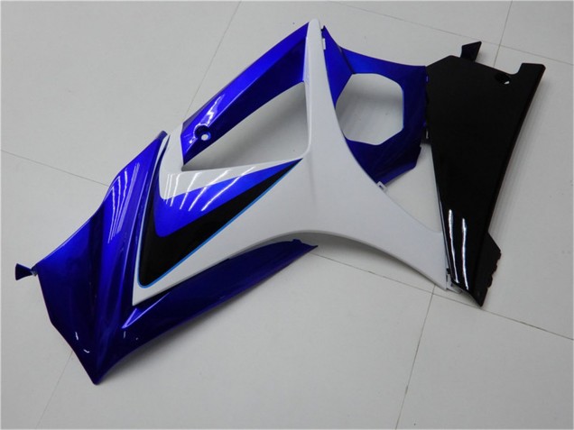 Billigste Suzuki GSXR 1000 Motorrad Verkleidung 2007-2008 - Weiss Blau Schwarz Kein Aufkleber