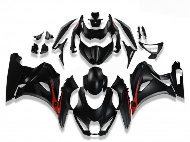 Billigste Suzuki GSXR 1000 Motorrad Verkleidung 2017-2024 - Schwarz Rot