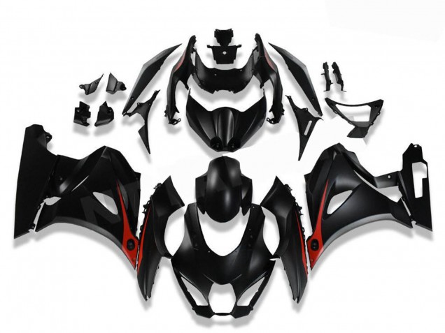 Billigste Suzuki GSXR 1000 Motorrad Verkleidung 2017-2024 - Schwarz Rot