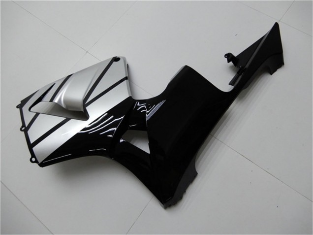 Billigste Honda CBR600RR Motorrad Verkleidung 2003-2004 - Silber Glanzendes Schwarz Streifen