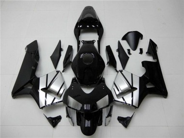 Billigste Honda CBR600RR Motorrad Verkleidung 2003-2004 - Silber Glanzendes Schwarz Streifen