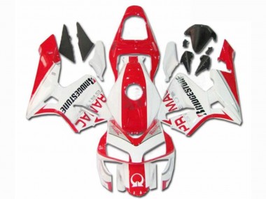 Billigste Honda CBR600RR Motorrad Verkleidung 2003-2004 - Weiss Rot Pramac Bridgestone