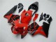 Billigste Honda CBR600RR Motorrad Verkleidung 2003-2004 - Rot Glanzendes Schwarz OEM Stil